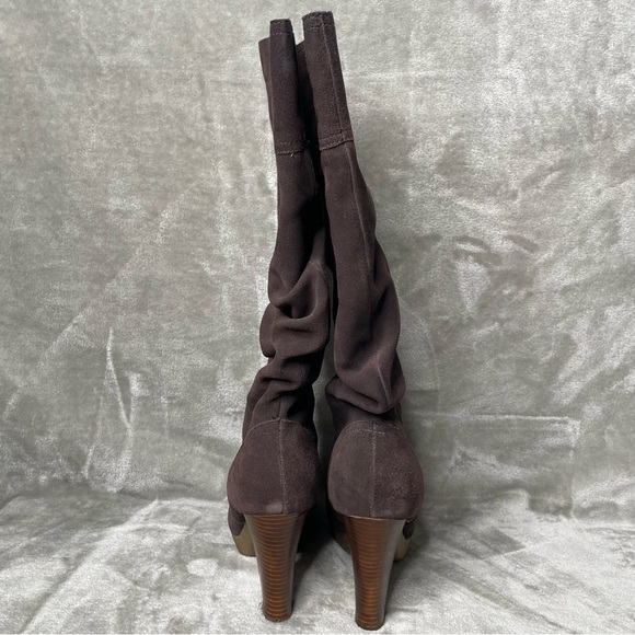 Colin Stuart Brown Suede Leather Slouchy Boots Women’s Size 9 - Picture 7 of 14